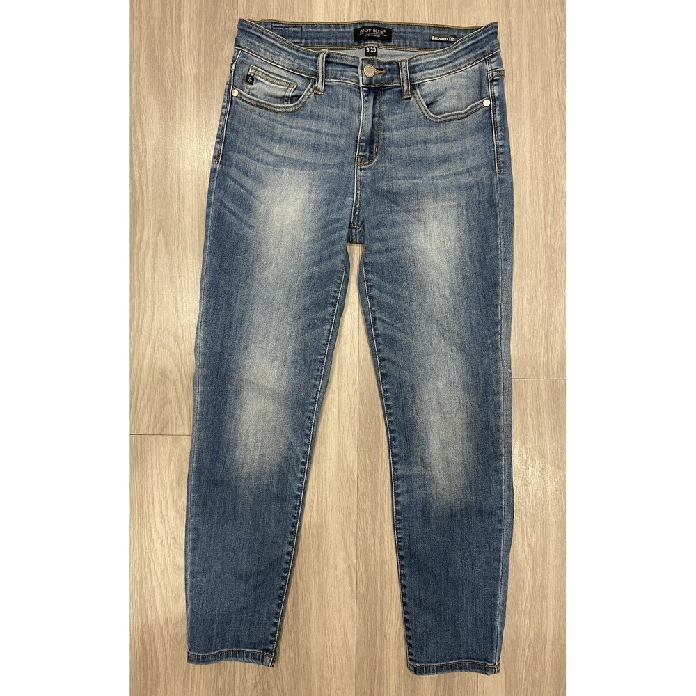 Judy Blue Jeans 9/29 Relaxed Fit Blue Stretch Denim Medium Wash